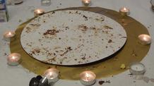 Schokolade-Blattgoldtorte.