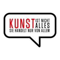 3 Sprechblase kunst ist nicht alles sie handelt nur von allem